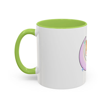 Kawaii Shiba Inu Accent Coffee Mug, Moon Puppy Gift