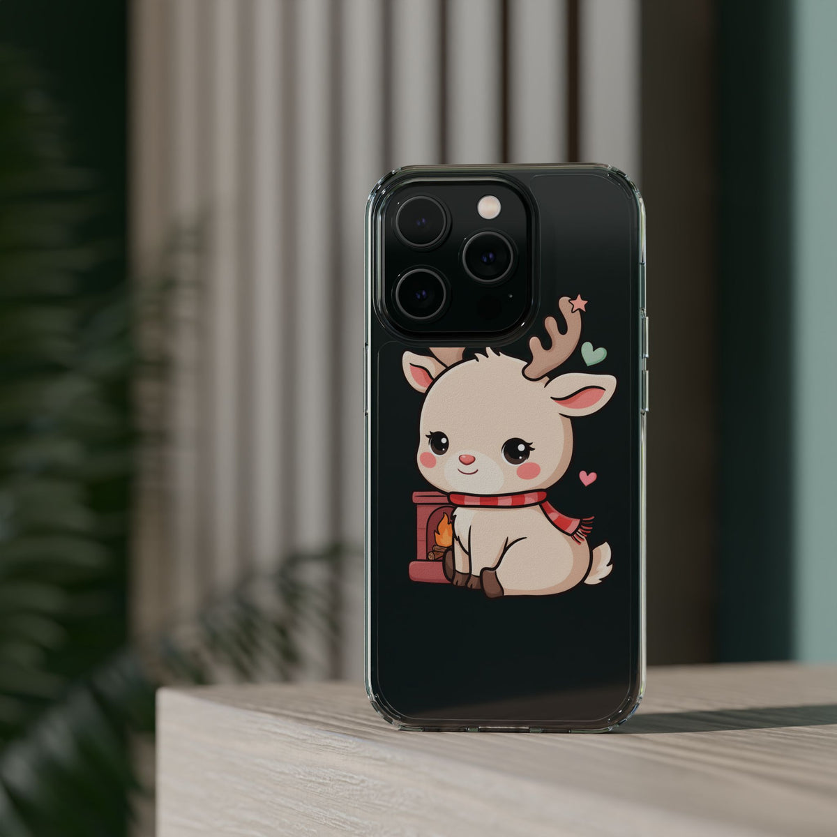 Kawaii Reindeer Phone Case for Cozy Holiday Cheer