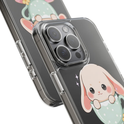 Kawaii Bunny Phone Case, Cute Teacup Rabbit