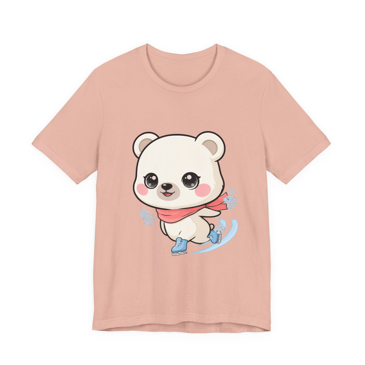 Kawaii Ice Skating Polar Bear Tee for Winter Gift Giving