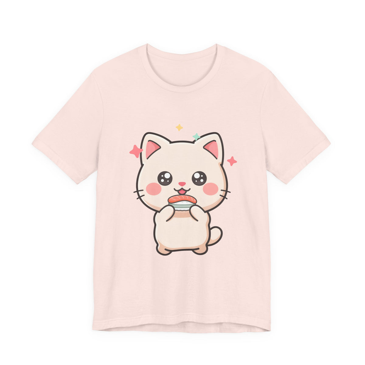 Kawaii Sushi Cat T-Shirt for Cat and Sushi Lovers