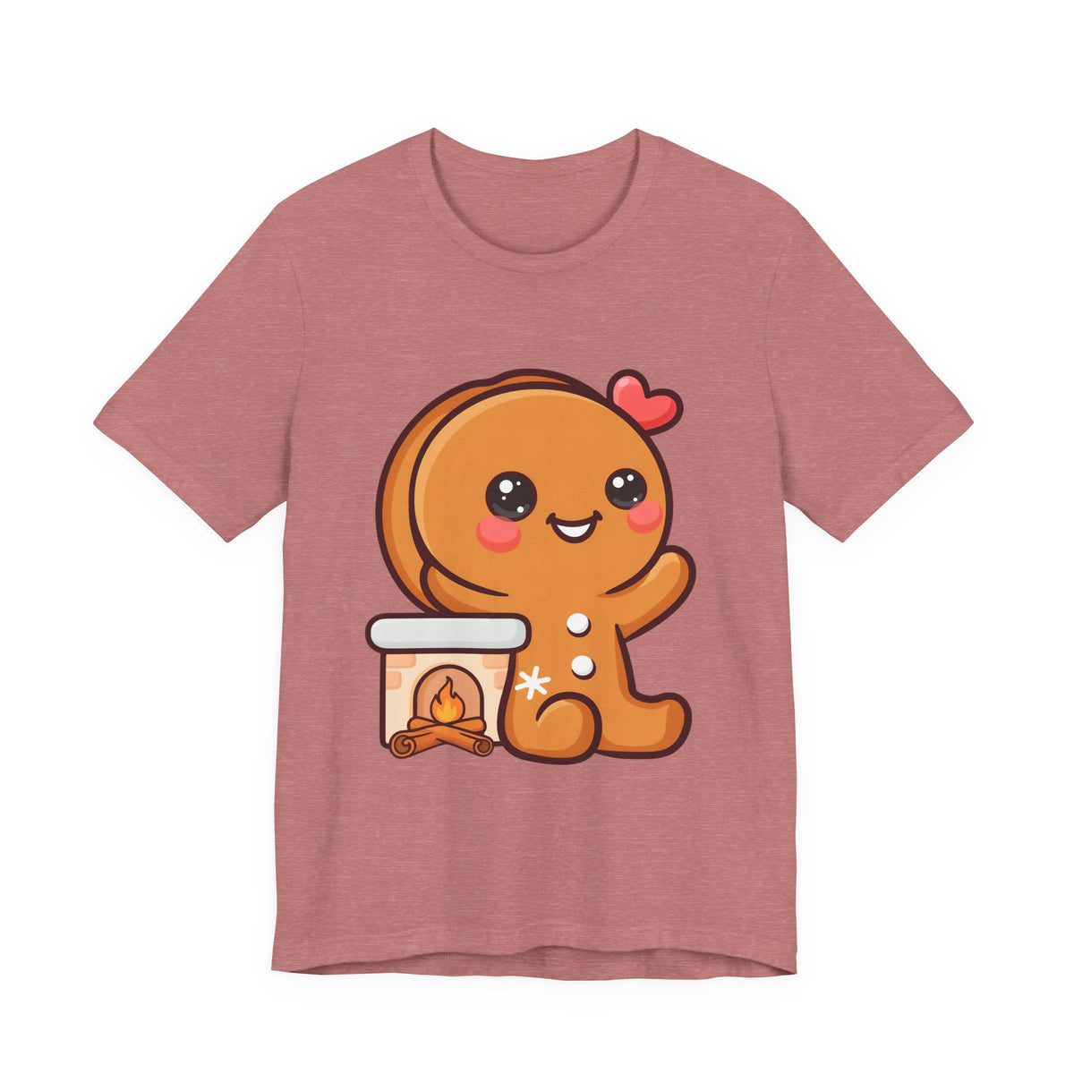 Christmas Gingerbread Man T-Shirt, Cozy Kawaii Holiday Tee