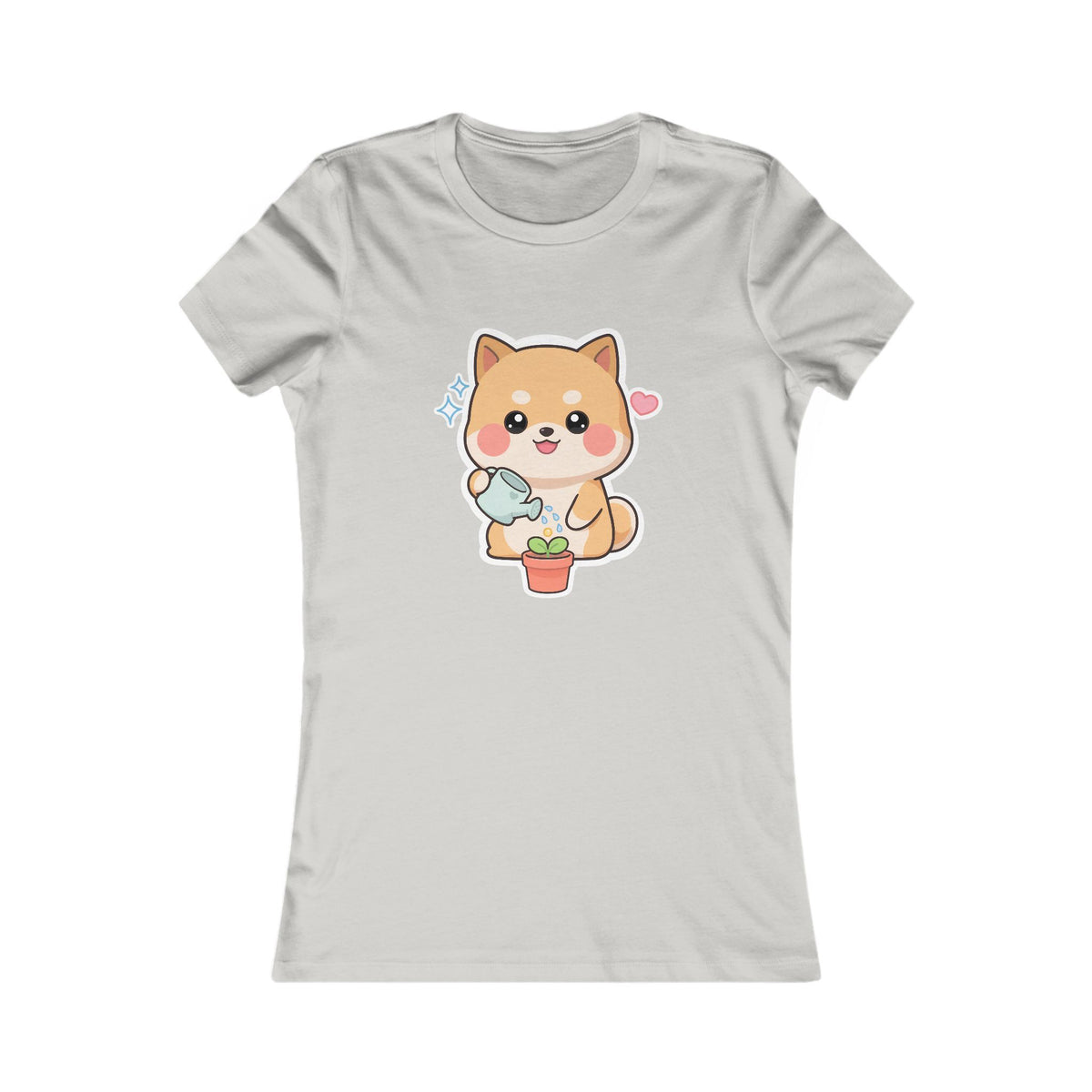 Kawaii Shiba Inu Plant Lover Women's Favorite Tee