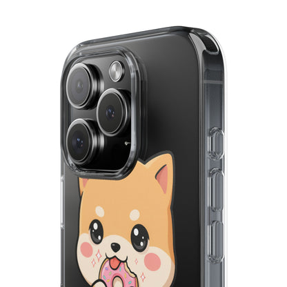 Kawaii Shiba Inu Phone Case with Donut
