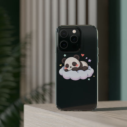 Sleeping Panda Clear Impact-Resistant Phone Case