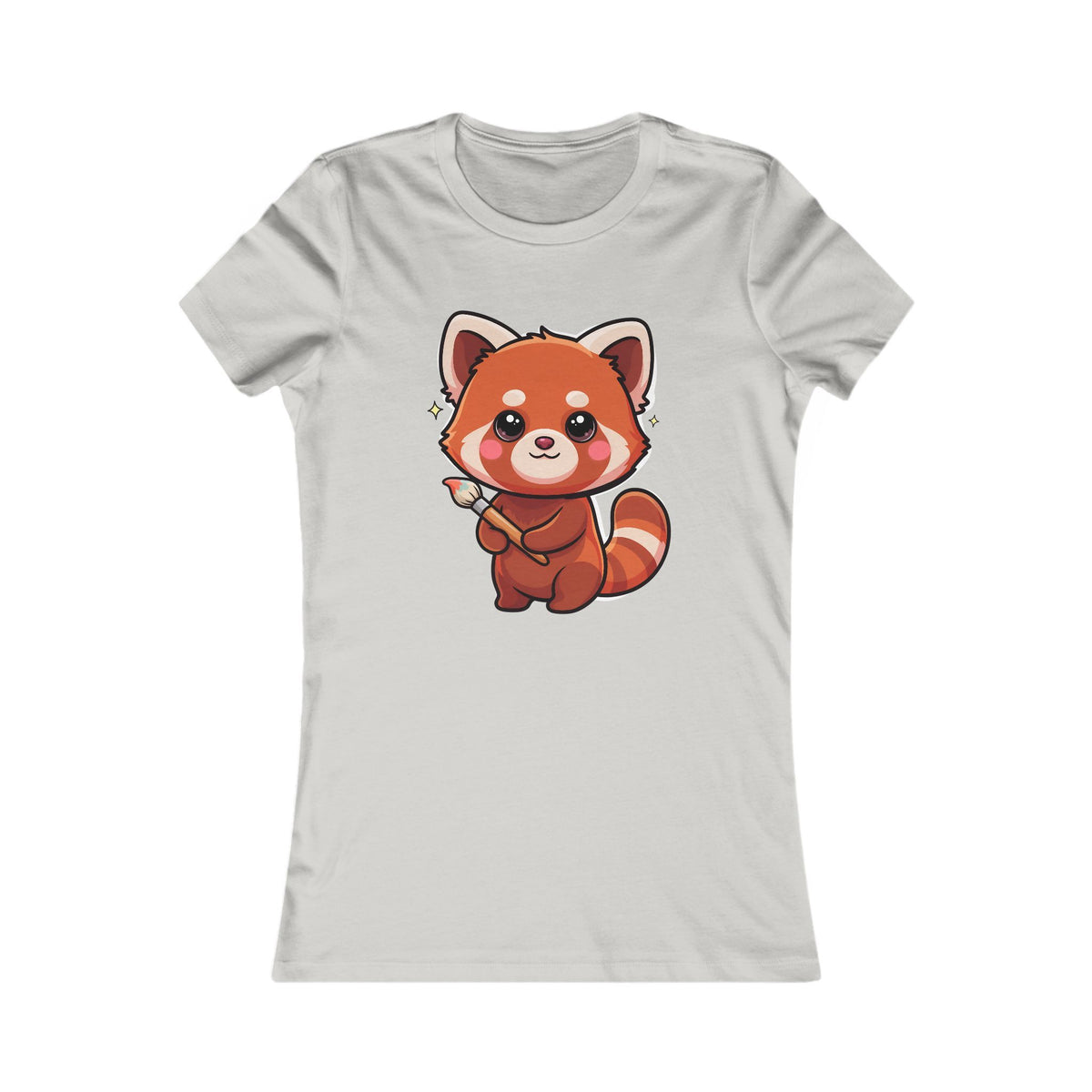 Kawaii Red Panda Women's Tee for Art Lovers