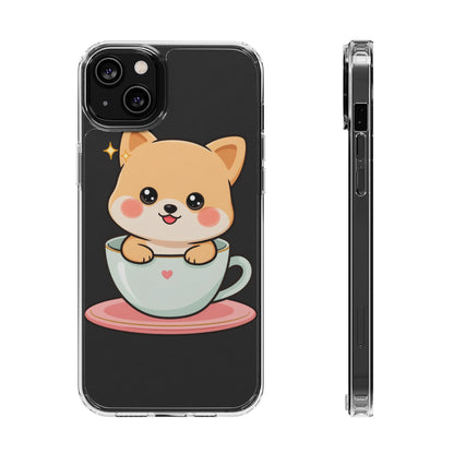 Kawaii Shiba Inu Phone Case – Cute Puppy in a Teacup
