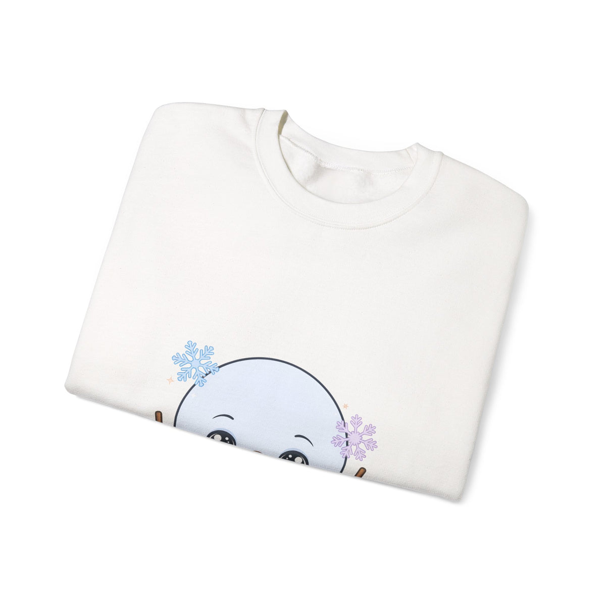 Kawaii Snowman Sweatshirt – Cute Winter Crewneck