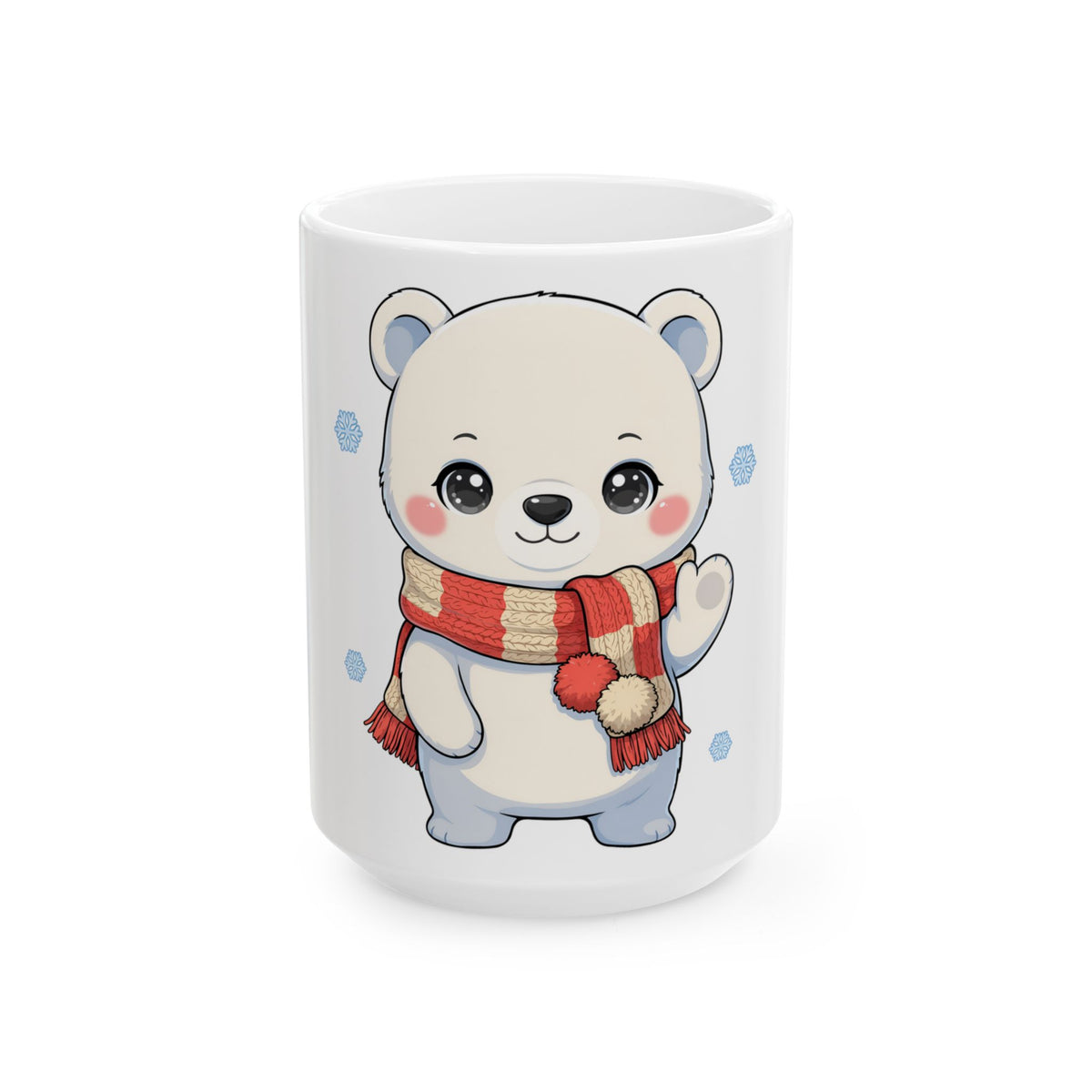 Christmas Polar Bear Mug: Kawaii Winter Cheer