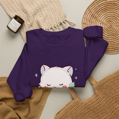 Christmas Fox Sweatshirt, Kawaii Stocking Arctic Fox Gift