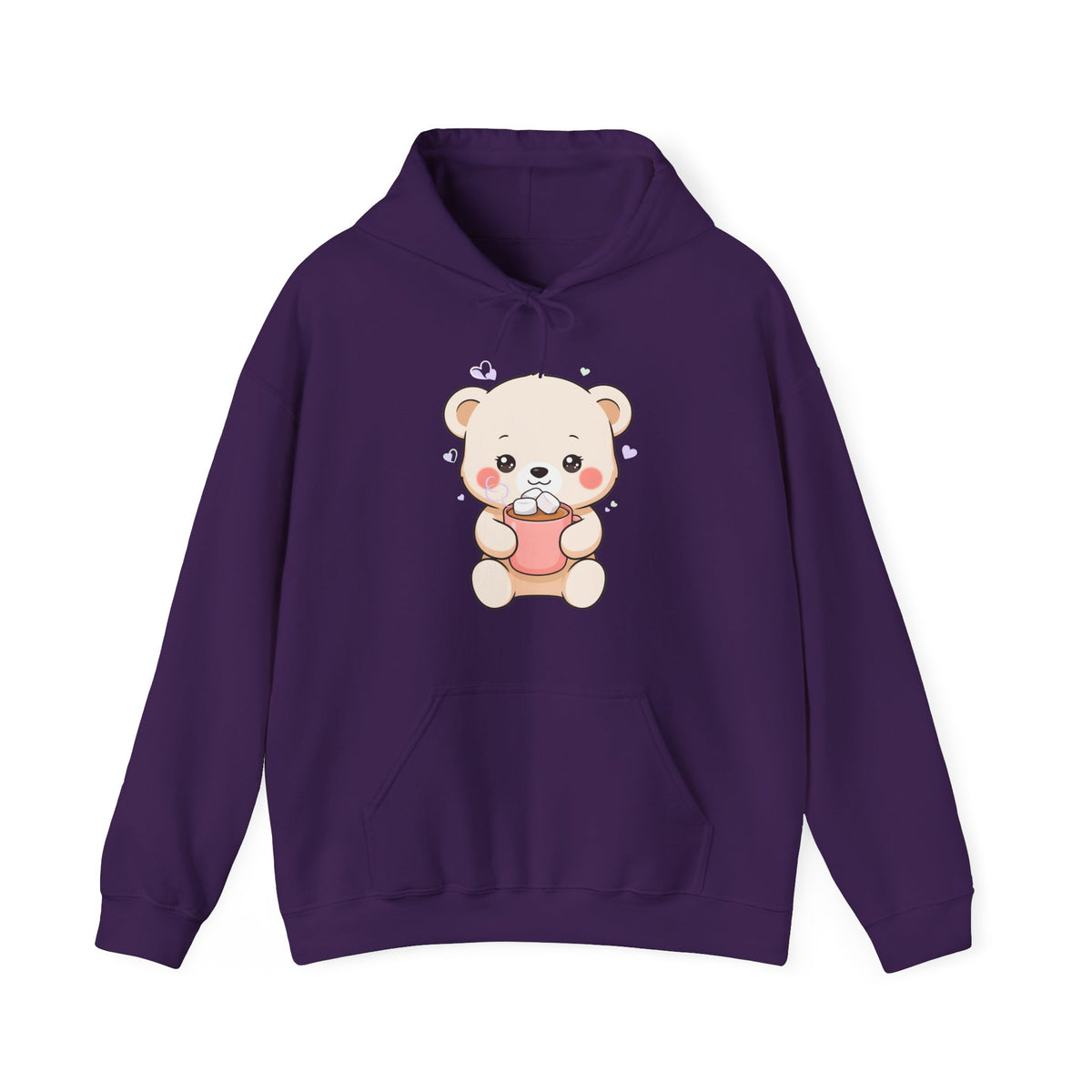 Kawaii Polar Bear Hoodie – Cozy Cocoa Cub Sweatshirt