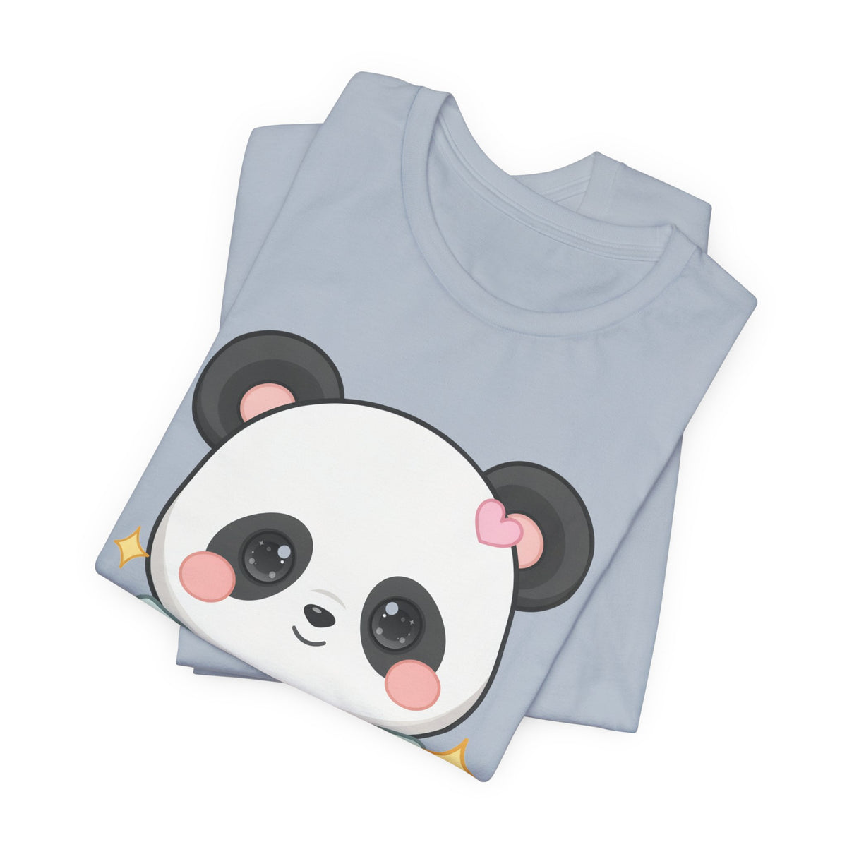 Kawaii Panda T-Shirt, Cozy Blanket Chibi Animal Tee