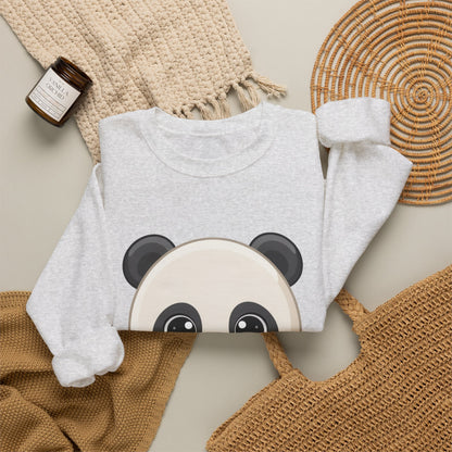 Kawaii Panda Donut Sweatshirt, Cute Chibi Crewneck