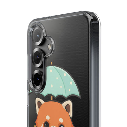 Kawaii Red Panda Clear Impact-Resistant Case