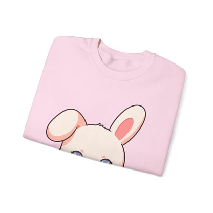 Kawaii Bunny Sweatshirt, Cute Latte Lover Crewneck