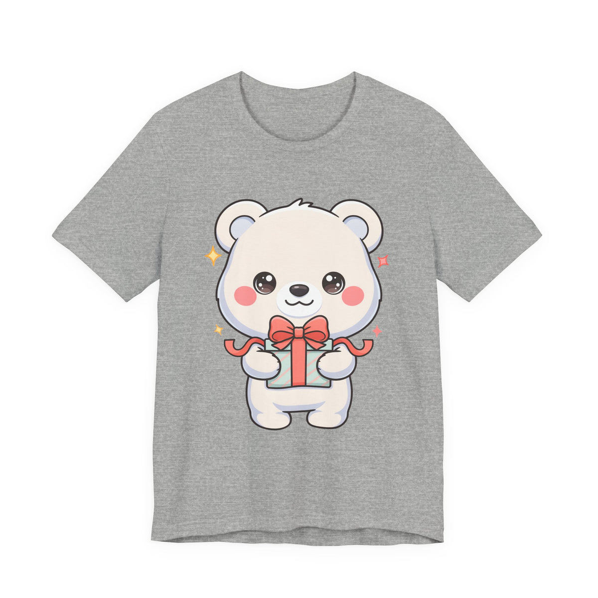 Kawaii Polar Bear Gift T-Shirt for Cute Holiday Cheer