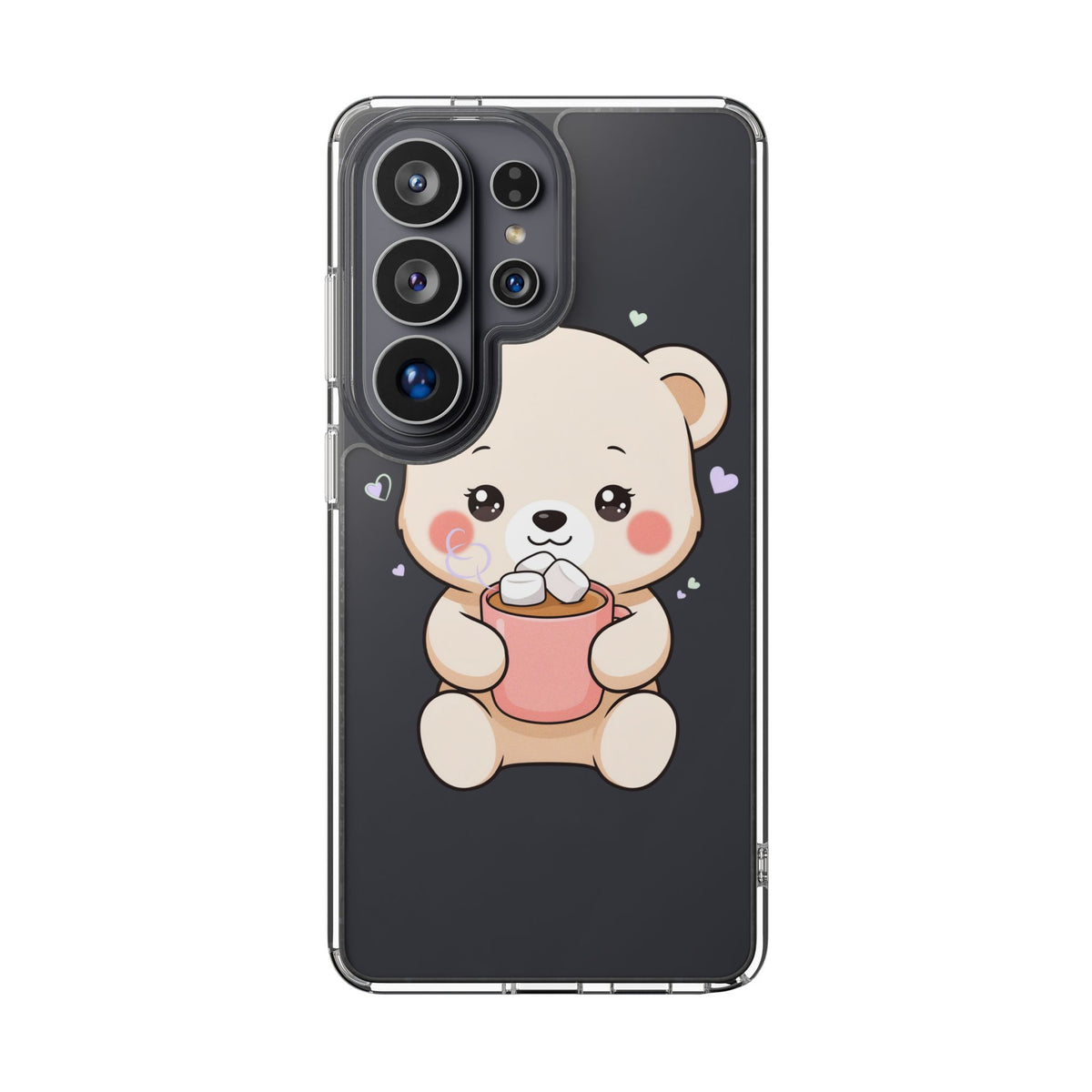 Kawaii Polar Bear Phone Case with Hot Cocoa