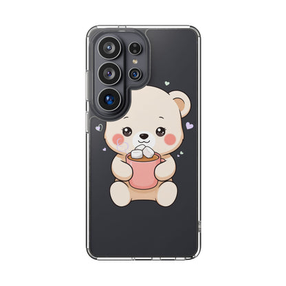 Kawaii Polar Bear Phone Case with Hot Cocoa