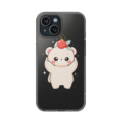Kawaii Christmas Bear Phone Case for Cozy Holiday Days