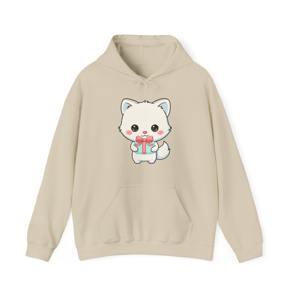 Kawaii Arctic Fox Gift Hoodie for Cozy Holiday Giving