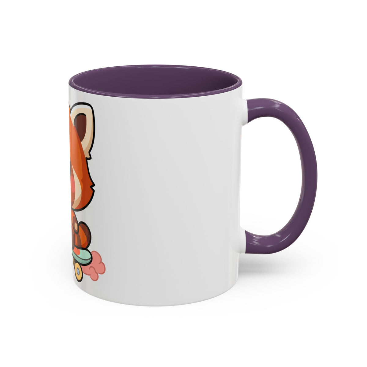 Red Panda Skateboard Mug – Kawaii Accent Coffee Mug