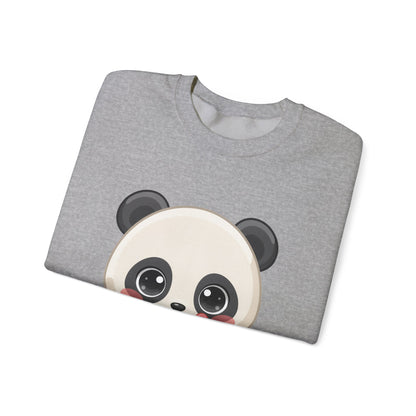 Kawaii Panda Donut Sweatshirt, Cute Chibi Crewneck