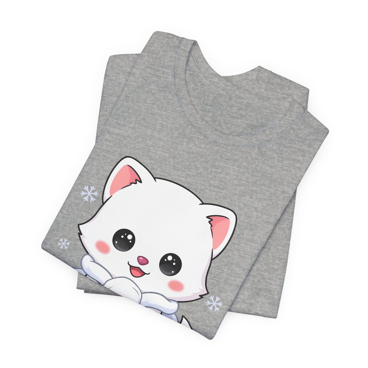 Kawaii Arctic Fox T-Shirt for Cute Winter Style