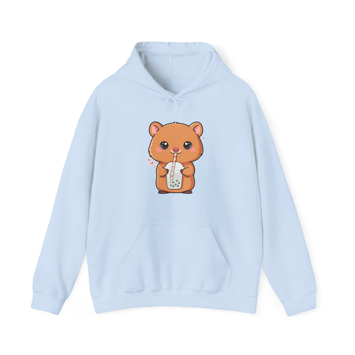 Kawaii Quokka Bubble Tea Hoodie, Cute Animal Sweatshirt