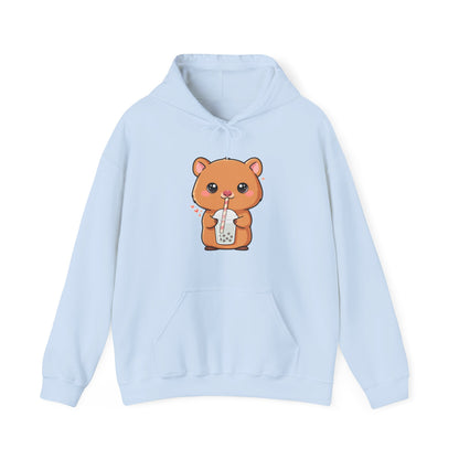 Kawaii Quokka Bubble Tea Hoodie, Cute Animal Sweatshirt