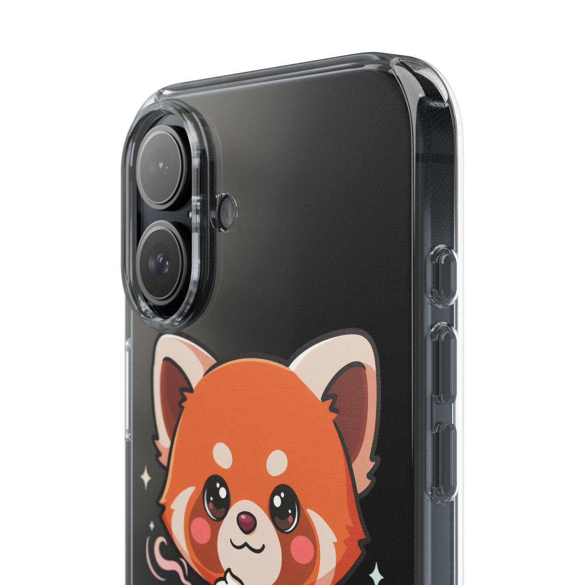 Kawaii Red Panda Phone Case with Latte