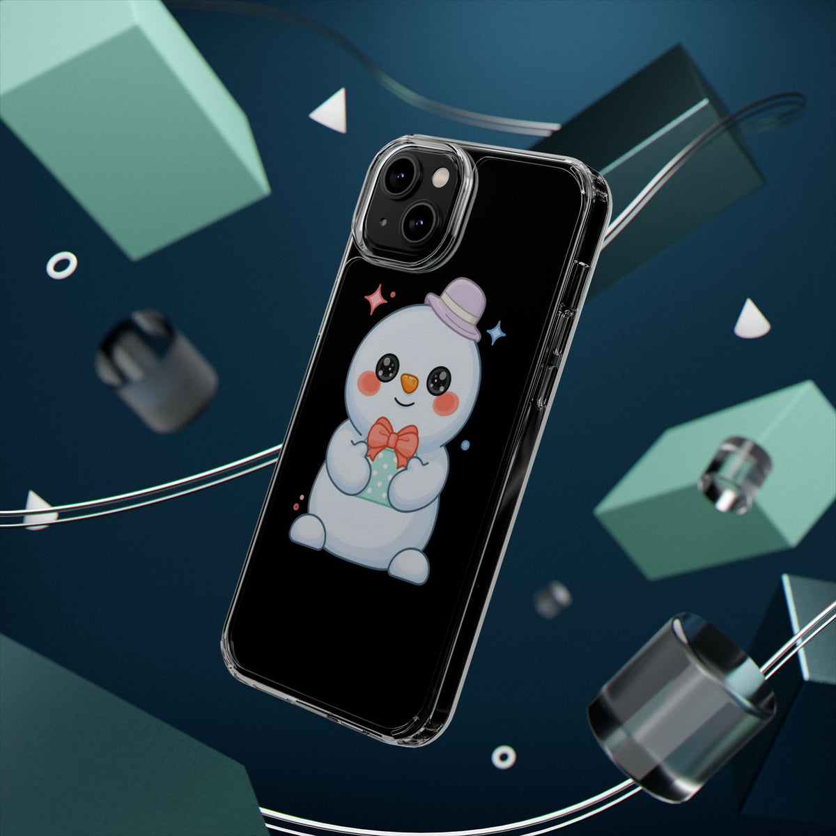 Kawaii Snowman Phone Case for Cheerful Winter Days