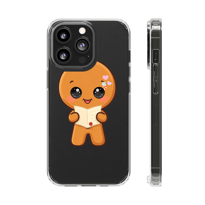 Gingerbread Man Phone Case, Cute Christmas Letter Reader