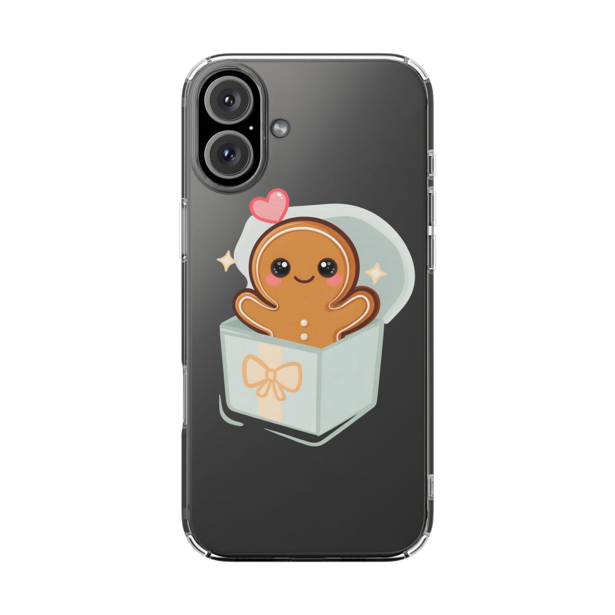 Gingerbread Man Phone Case – Kawaii Holiday Gift