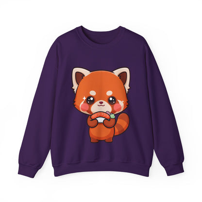 Red Panda Sushi Sweatshirt, Cute Kawaii Crewneck