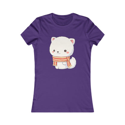 Kawaii Arctic Fox Christmas Tee for Cozy Holiday Fans