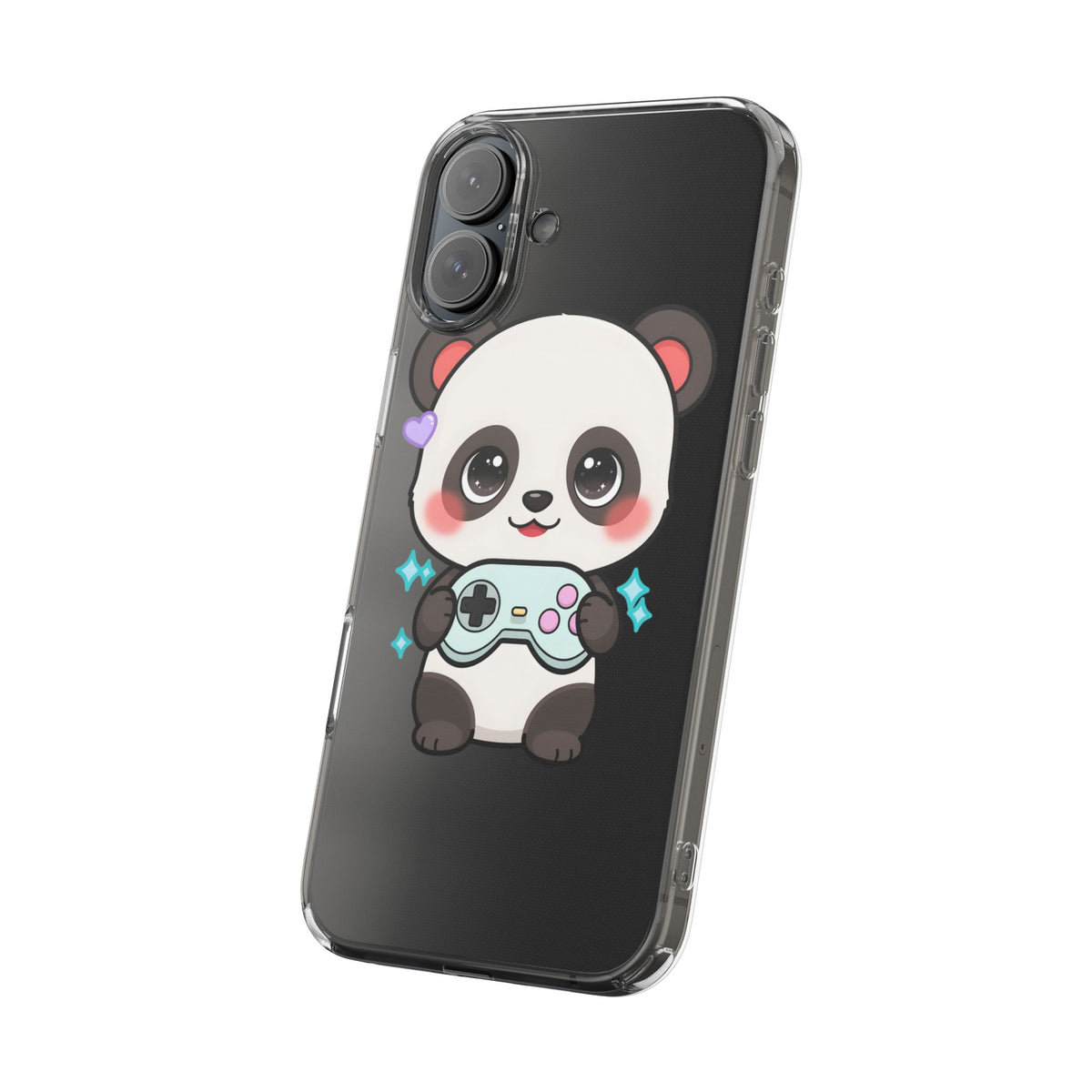 Gamer Panda Clear Impact-Resistant Phone Case