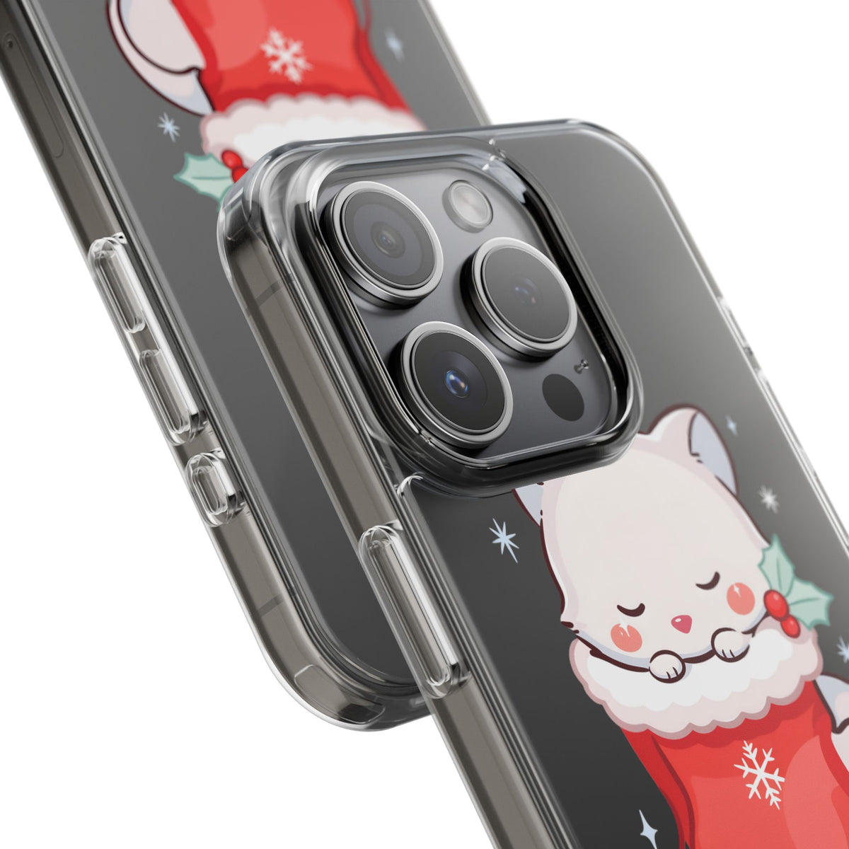Christmas Fox Phone Case, Cute Holiday Stocking Gift