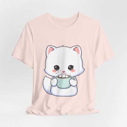 Kawaii Arctic Fox T-Shirt for Cozy Winter Gift Giving