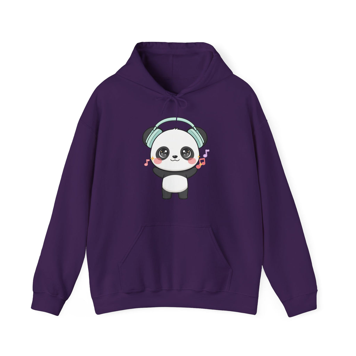 Kawaii Panda Hoodie, Cute Music Lover Sweatshirt