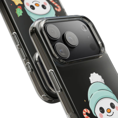 Christmas Snowman Phone Case, Cute Cookie Baker