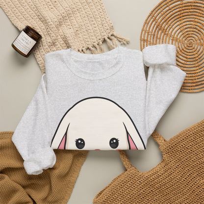 Kawaii Bunny Sweatshirt, Cute Gardening Crewneck
