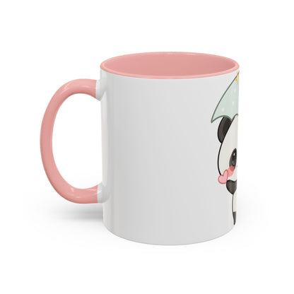 Cute Panda Accent Coffee Mug for Rainy Day Sips