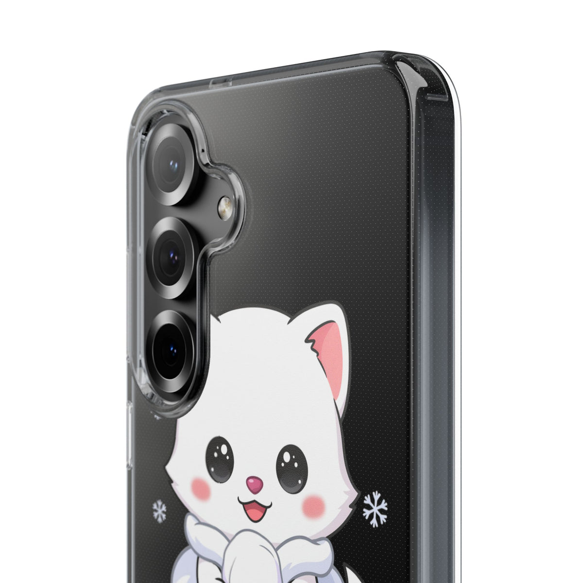 Kawaii Arctic Fox Phone Case, Cute Snow Day Gift