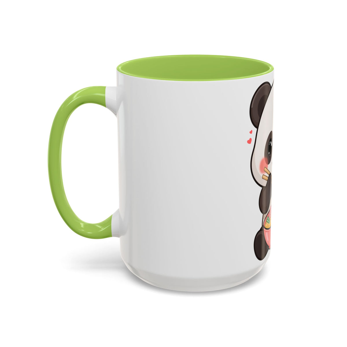 Kawaii Panda Ramen Mug, Cute Accent Coffee Mug
