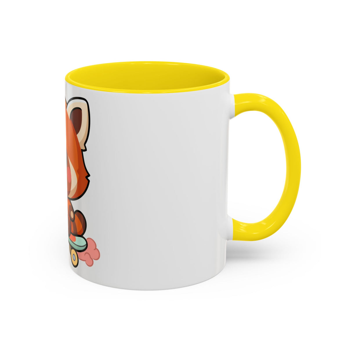 Red Panda Skateboard Mug – Kawaii Accent Coffee Mug
