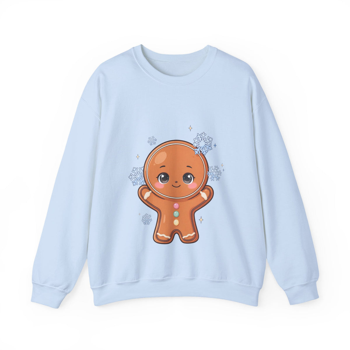 Kawaii Gingerbread Sweatshirt – Cute Winter Crewneck