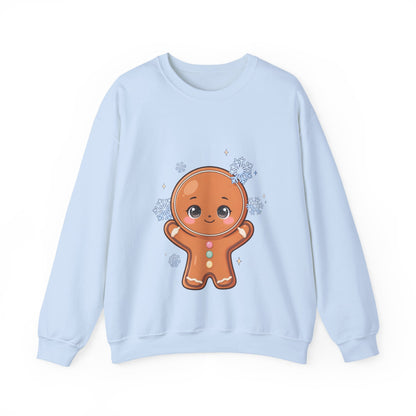 Kawaii Gingerbread Sweatshirt – Cute Winter Crewneck