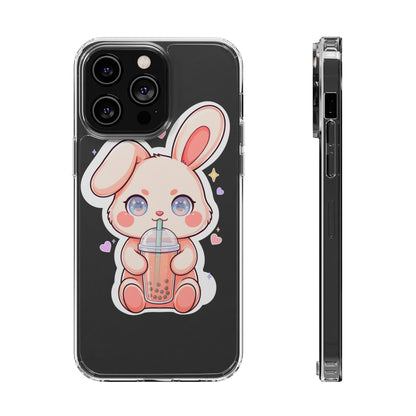 Kawaii Bunny Bubble Tea Phone Case for Boba Lovers