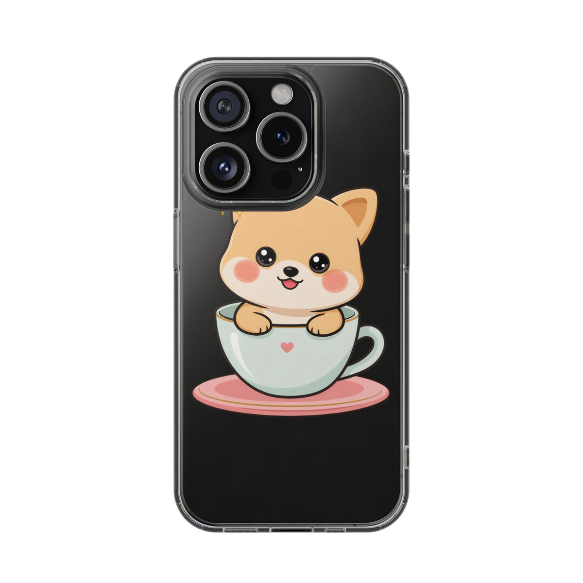 Kawaii Shiba Inu Phone Case – Cute Puppy in a Teacup