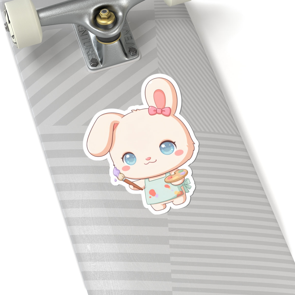 Kawaii Bunny Sticker for Art Lovers and Creative Journals